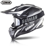 Soman motorcycle off-road helmet riding locomotive full cover speed drop helmet with off-road windshield ECE standard