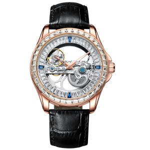 Hollowed out automatic mechanical watch men's watch color diamond
