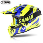Soman motorcycle off-road helmet riding locomotive full cover speed drop helmet with off-road windshield ECE standard