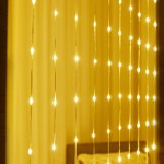 Led leather lamp USB curtain Christmas lantern waterfall flow