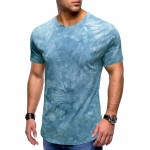 Hip hop tie dyed short sleeves