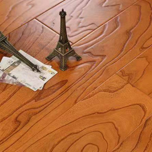 Elm solid wood multilayer floor