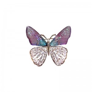 Zircon Gradual Change Butterfly Wing brooch