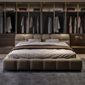 Nordic Light luxury cloth bed