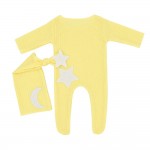 Newborn photography clothing star moon decorative knitted one-piece