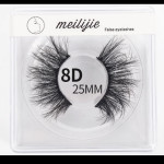 8D25mm imitation mink hair slender thick false eyelashes