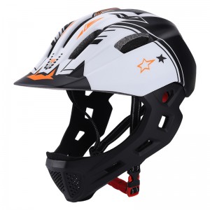 Full face child safety helmet (detachable)