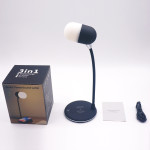 Desk lamp wireless charging Bluetooth speaker
