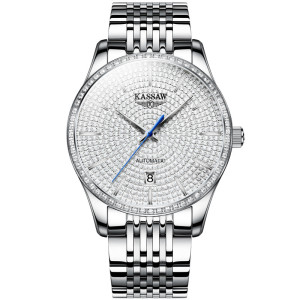 Kassaw men's automatic mechanical watch waterproof diamond studded sky star luxury business